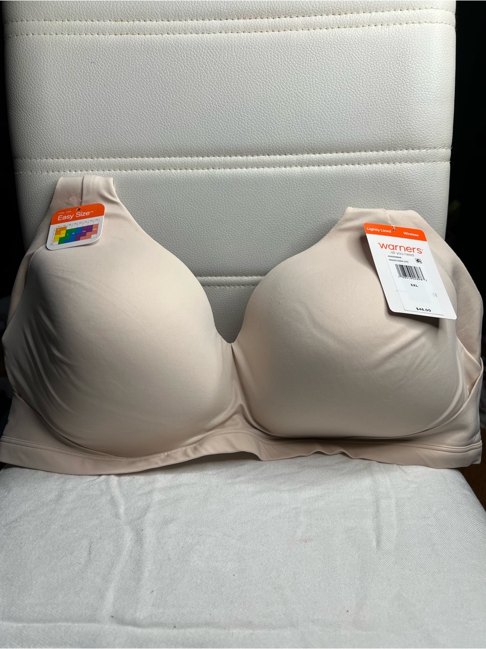 Warner's Light Beige Wireless Seamless Bra